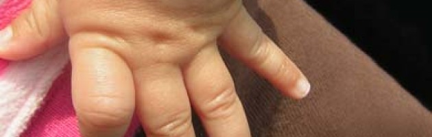 Photo of small girl's hands
