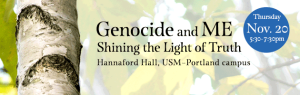Genocide and ME event preview