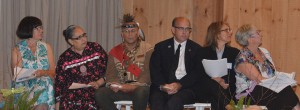 TRC Commissioners along with Charlotte Bacon